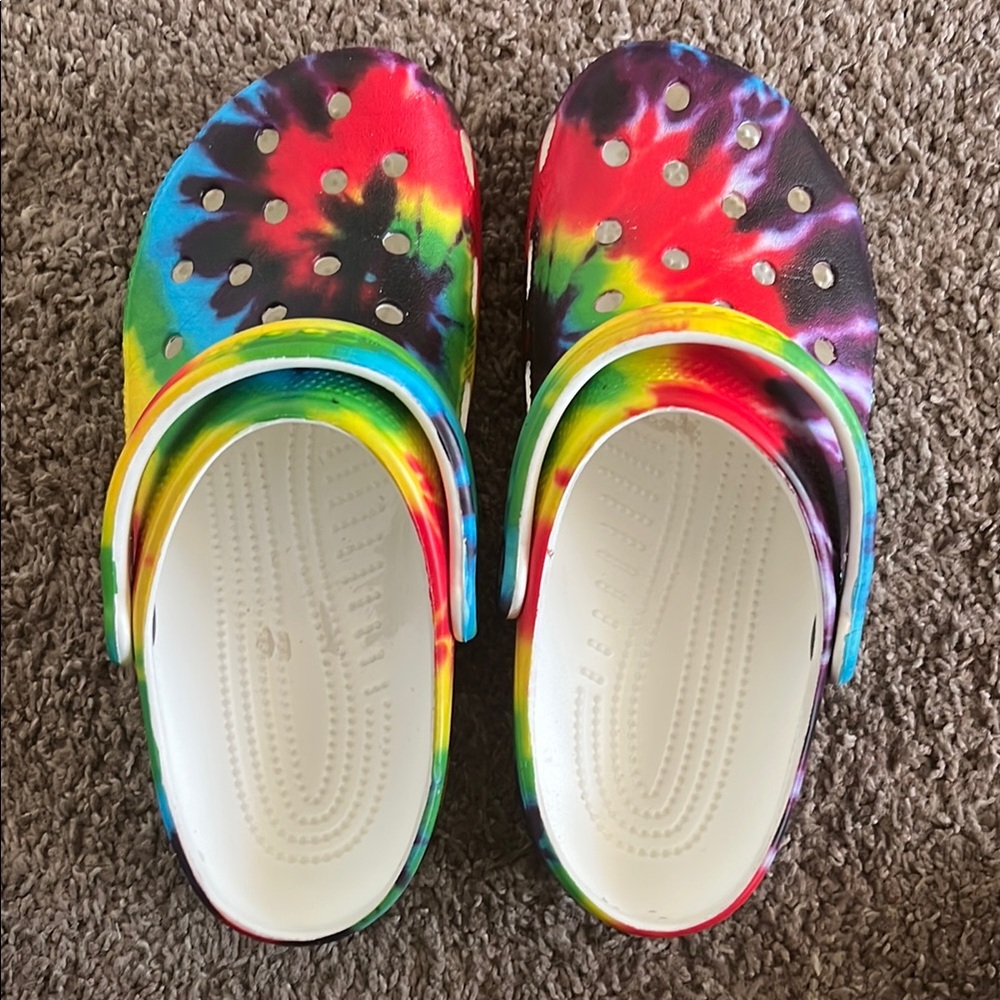 Crocs Colorful Tie-Dye Clogs
